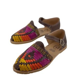 RODEO DURANGO Multicolor Leather Huarache Sandals-8